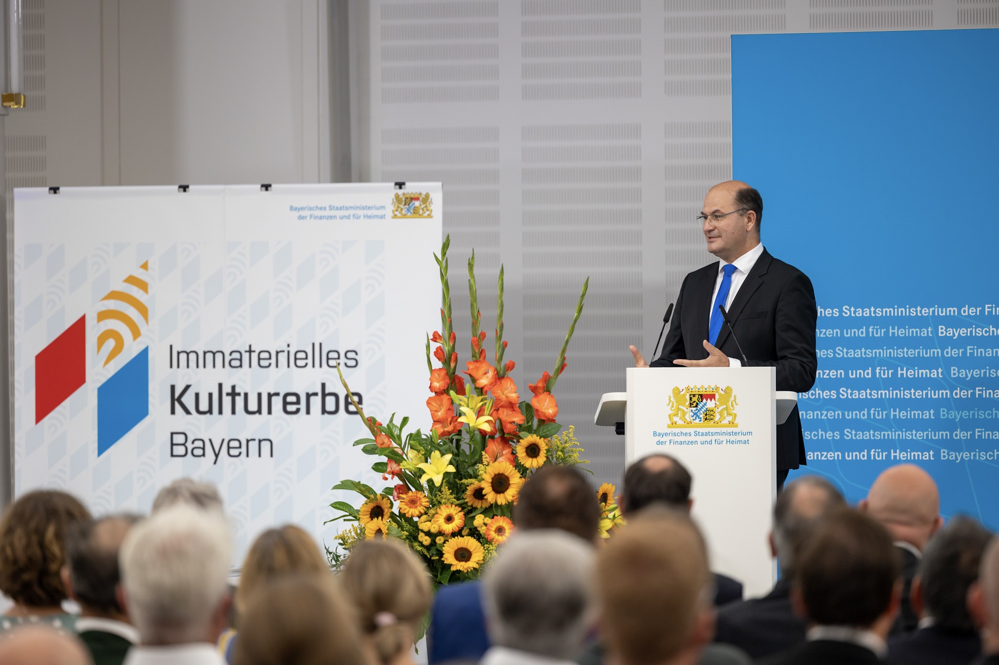 StM Füracker bei der Auszeichnungsveranstaltung in Nürnberg am 18. Juli 2024 StM Füracker bei der Auszeichnungsveranstaltung in Nürnberg am 18. Juli 2024